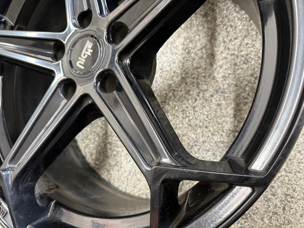 2005-2023 Ford Mustang Niche Arrow Black Wheels Set of 3 20x9" - Image 4