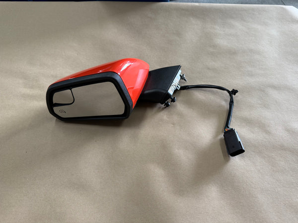 2015-2020 Ford Mustang GT LH Driver Side Mirror "Competition Orange" - Image 2