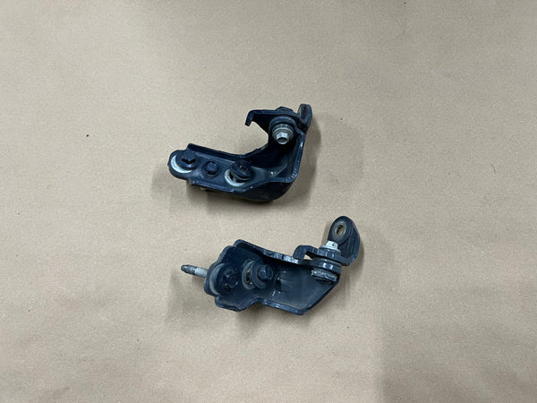 2015-2021 Ford Mustang GT GT500 GT350 Door Hinges LH Driver Upper Lower "Blue"