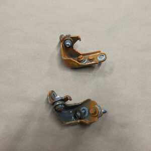 2015-2021 Ford Mustang GT GT500 GT350 Door Hinges RH Pass. Upper Lower "Orange"