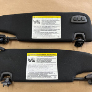 2015-2023 Ford Mustang GT Coupe Sun Visors Pair "Home link"