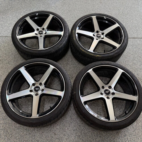2015-2023 Ford Mustang GT Liquid Metal Gen X Wheels Tires Set of 4 20×9″