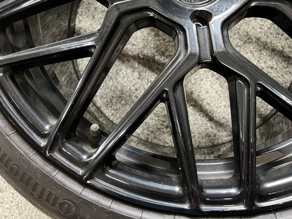 2015-2023 Ford Mustang Rohana RF Series Black Wheels Tires Set of 3 20x10" - Image 4