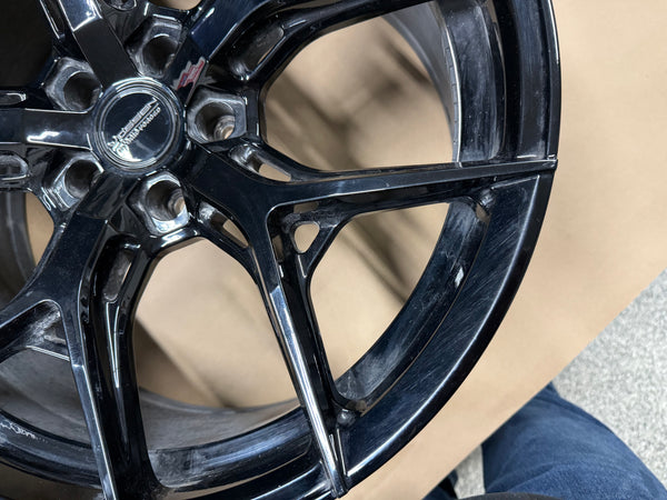 2015-2025 Ford Mustang Vossen Hybrid Forged HF5 Gloss Black Wheel Rim 20x9.5" - Image 4