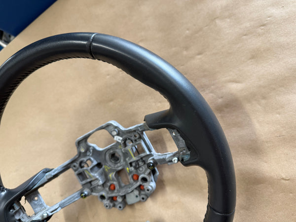 2018-2023 Ford Mustang Bare Leather Steering Wheel Black "Auto" - Image 3