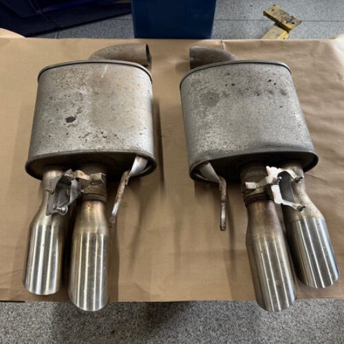 2018-2023 Ford Mustang GT Active Exhaust Quad Tip Mufflers 46k miles