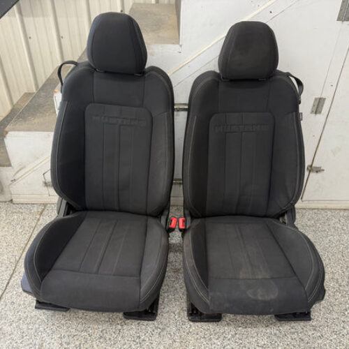 2018-2023 Ford Mustang GT Black Cloth Seats Coupe Front Power Seats
