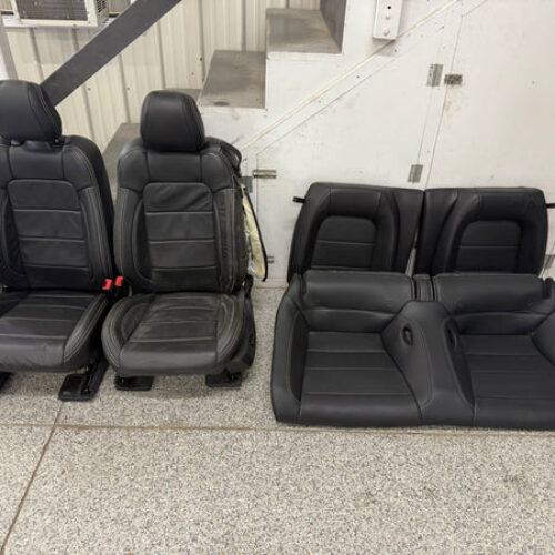 2018-2023 Ford Mustang GT Black Leather Coupe Front Rear Power Seats