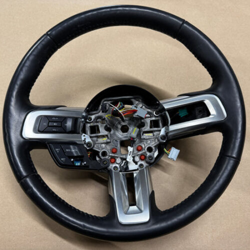 2018-2023 Ford Mustang Leather Steering Wheel Black “Manual”