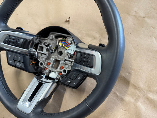 2018-2023 Mustang Leather Steering Wheel Automatic Paddle Shifters - Image 3