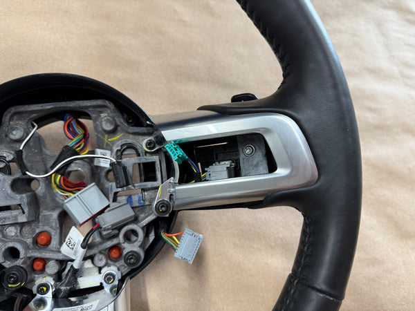 2018-2023 Mustang Leather Steering Wheel Automatic Paddle Shifters Heated - Image 4