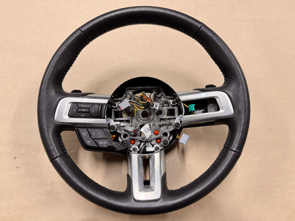 2018-2023 Mustang Leather Steering Wheel Automatic Paddle Shifters Heated 7k mi - Image 2