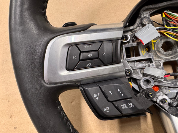 2018-2023 Mustang Leather Steering Wheel Automatic Paddle Shifters Heated 7k mi - Image 3
