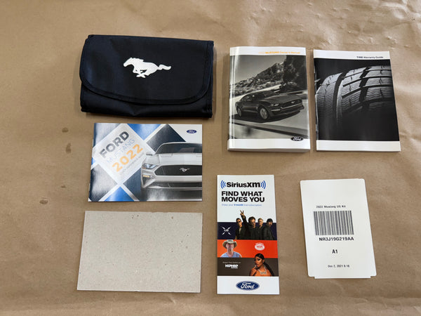 2022 Ford Mustang GT Owners Manual And Literature w/Cover - Image 4