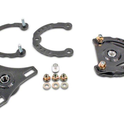 BMR Suspension Caster Camber Plates – Hammertone (15-23)