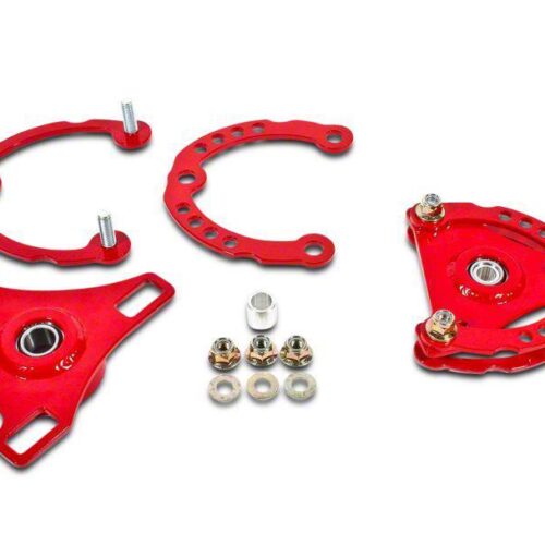BMR Suspension Caster Camber Plates – Red (15-23)