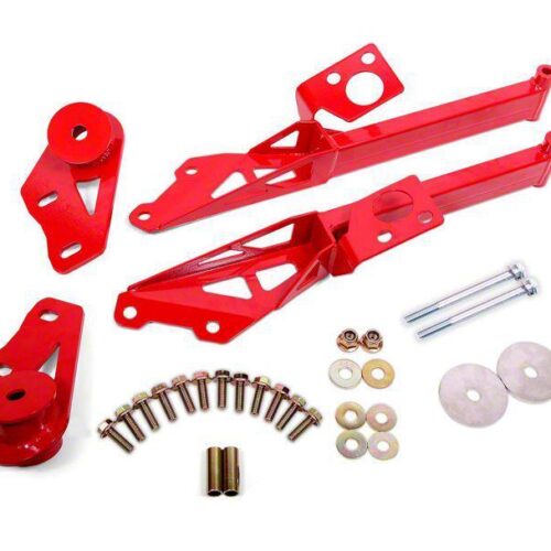 BMR Suspension IRS Subframe Support Brace System – Red (15-24)