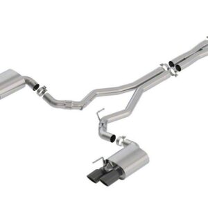 Borla ATAK Cat-Back Active Exhaust - Black Chrome Tips (18-23 GT Fastback)