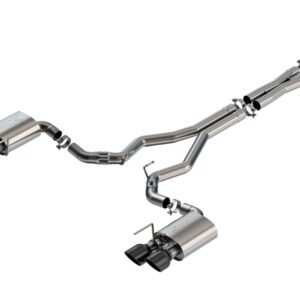 Borla ATAK Cat-Back Exhaust - Black Chrome Tips (2024-25 Dark Horse)