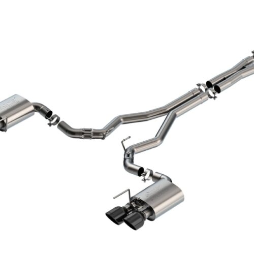 Borla ATAK Cat-Back Exhaust – Black Chrome Tips (2024-25 Dark Horse)