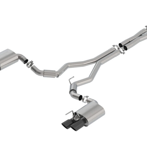 Borla S-Type Cat-Back Active Exhaust – Black Chrome Tips (18-23 GT Fastback)