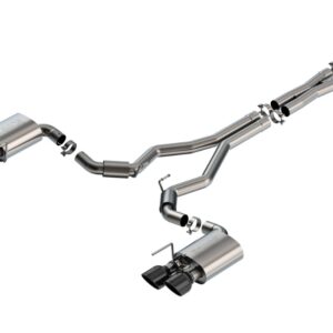 Borla S-Type Cat-Back Exhaust - Black Chrome Tips (2024-25 Dark Horse)
