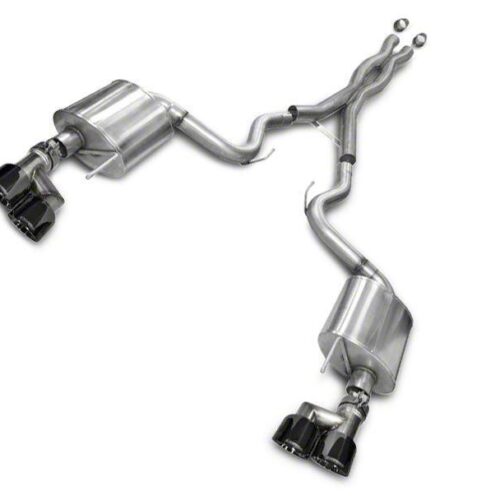 Corsa Sport 3 inch Cat-Back Exhaust – Black Quad Tips (15-17 GT Fastback)