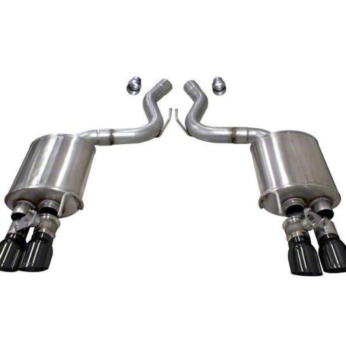 Corsa Sport Axle Back Exhaust – Black Tips (18-23 GT)