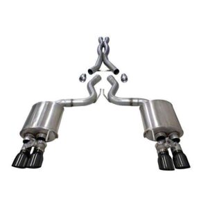 Corsa Xtreme Cat-Back Exhaust - Black Tips (18-23 GT)