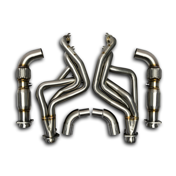 Herrod Performance 1-7/8" X 3" Stainless Steel Long Tube Headers & Cats (15-23 GT)