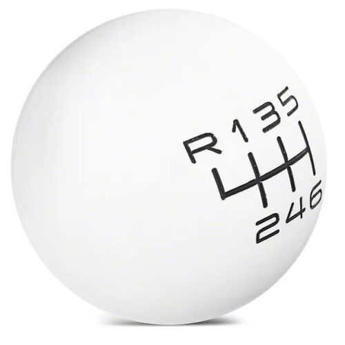 Hustle Performance 6 Speed Manual Shift Knob – White (15-23)