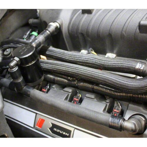 JLT Driver Side Oil Seperator 3.0 For Roush / VMP Supercharger – Clear Anodized (15-17 GT)