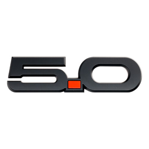 Matte Black Side Mustang 5.0 Emblem – Pair (15-23 GT)