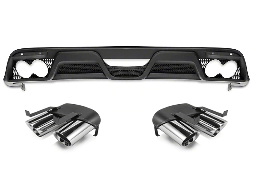 MP Concepts GT350 Style Rear Diffuser w/ Tips (15-17)